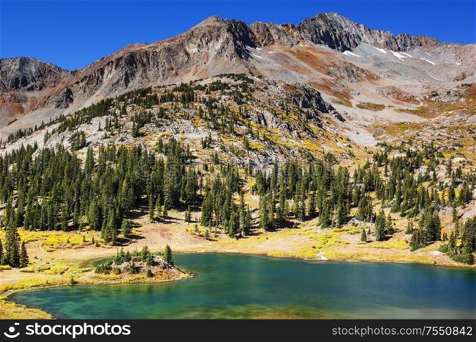 Mountain Landscape in Colorado Rocky Mountains, Colorado, United States.