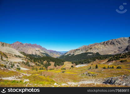 Mountain Landscape in Colorado Rocky Mountains, Colorado, United States.