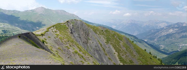 mountain landscape in french alps (high resolution picture)