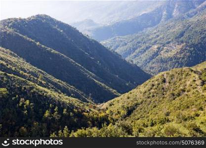Mountain landscape in the Alpes-Maritimes