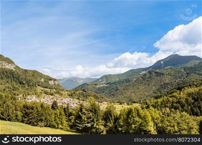 Mountain landscape in the Friulian Alps , Italy