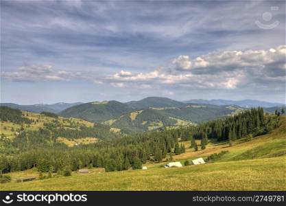 Mountain landscape of Karpaty, Ukraine