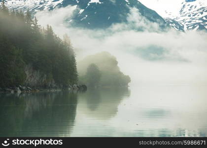 Mountain landscapes in Alaska USA