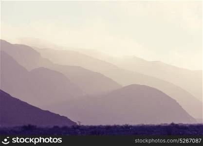 Mountain landscapes in Nazca region, Peru, South America