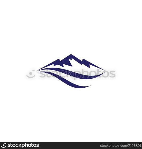 Mountain logo template icon design