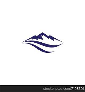 Mountain logo template icon design