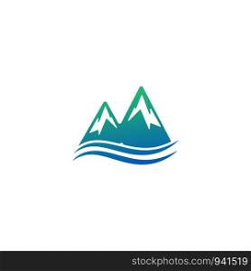 mountain logo vector icon or symbol element isolated - vector. mountain logo vector icon or symbol element isolated