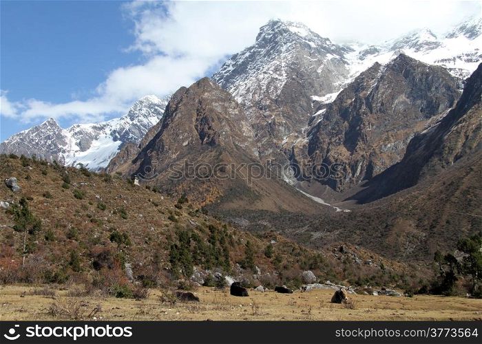 Mountain near Samagoon in Nepal