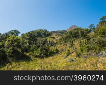 Mountain of Doi Luang Chiang Dao natural park Landscape, Chiang Mai, Thailand.