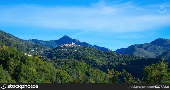 Mountain old village Coaraze, Provence Alpes Cote d'Azur, France.