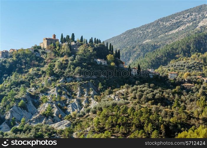 Mountain old village Coaraze, Provence Alpes Cote d&rsquo;Azur, France.