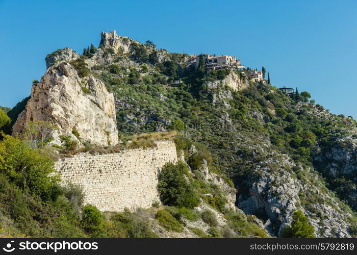 Mountain old village Coaraze, Provence Alpes Cote d&rsquo;Azur, France.