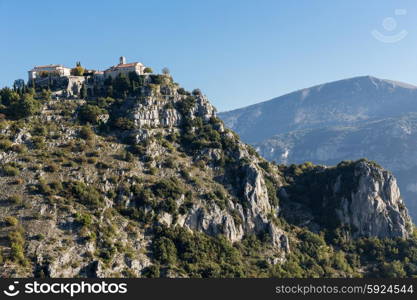 Mountain old village Gourdon, Provence Alpes Cote d&rsquo;Azur, France.