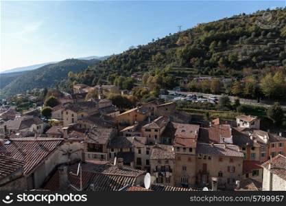 Mountain old village Luseram, Provence Alpes Cote d&rsquo;Azur, France.