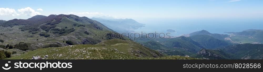 Mountain on the Adriatic coast of Montenegro