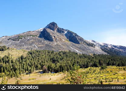 Mountain Peak in Yosemite National Park