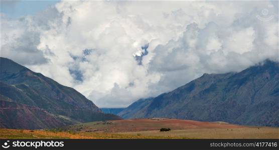 Mountain range in Sacred Valley, Cusco Region, Peru