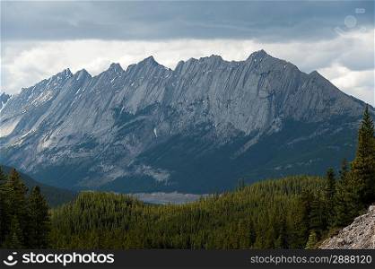 Mountain range, Jasper National Park, Alberta, Canada