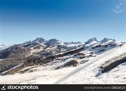 Mountain Range Landscape at Zermatt, Switzerland
