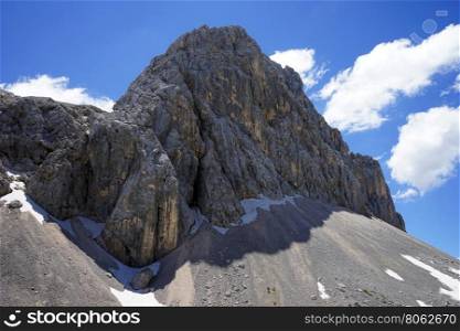 Mountain range on the Triglav mount in Slovenian Alps