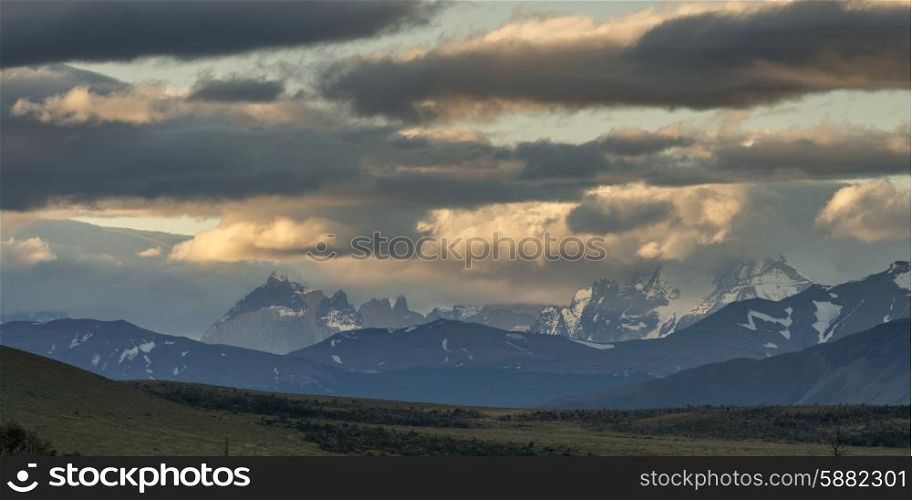Mountain range, Patagonia, Chile