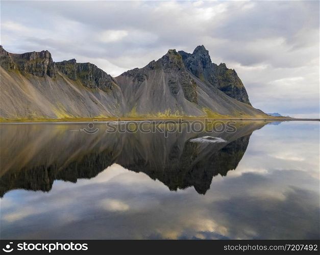 Mountain reflection, Hofn, Iceland