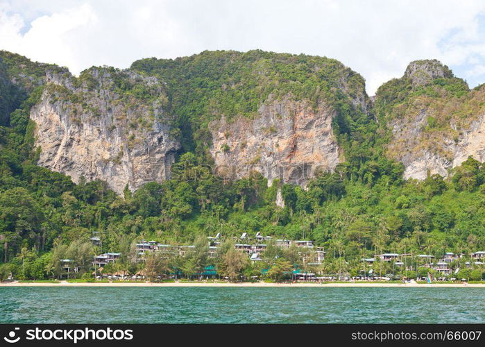 mountain resort on the beach in Thailand