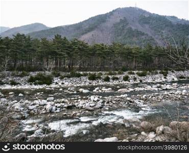 Mountain river in the mountains of SeoraksanSouth Korea