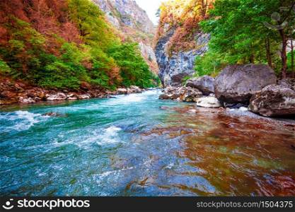 Mountain river stream valley scenery landscape