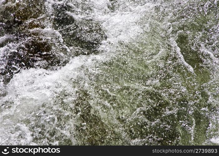 Mountain river water rapids background