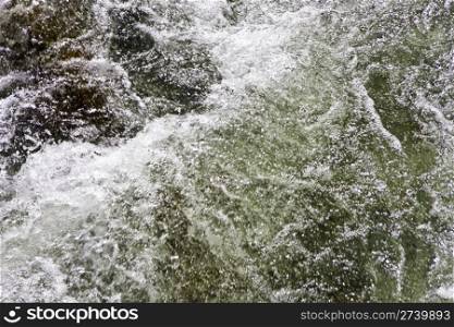 Mountain river water rapids background