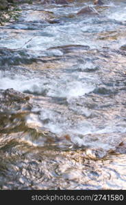 mountain river with rapid current (background)