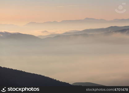 Mountain silhouette