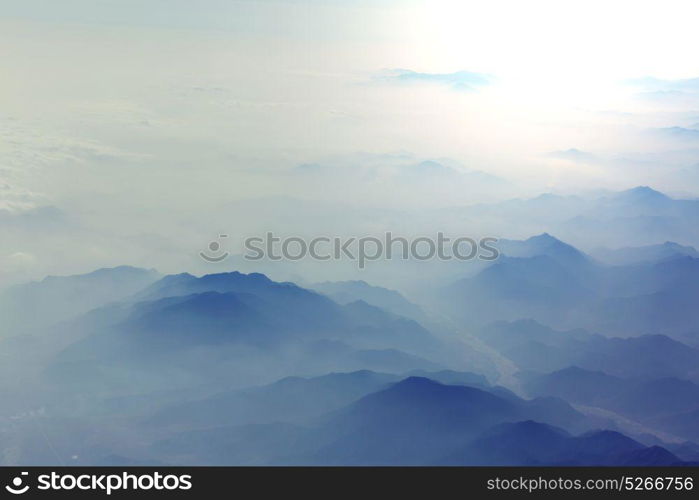 Mountain silhouette