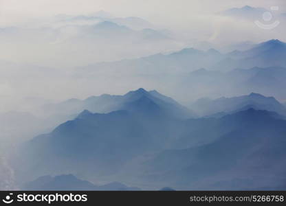 Mountain silhouette