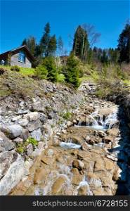 Mountain Stream in the Swiss Alps