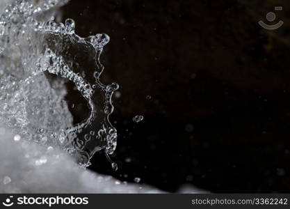 mountain torrent close up