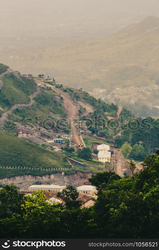 Mountain town in Taunggyi, Myanmar