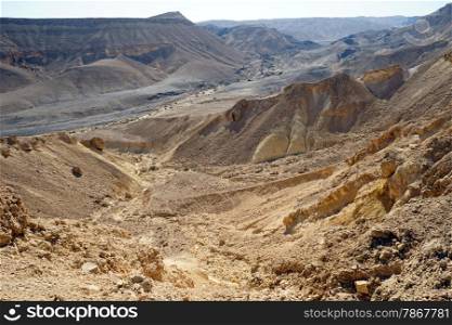 Mountain view in Negev desert, Israel