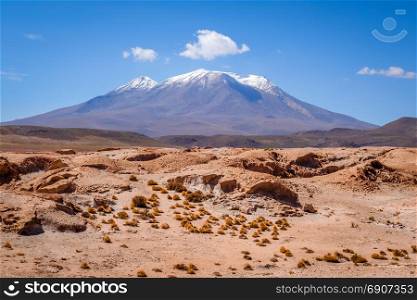 Mountains and desert landscape in sud lipez altiplano, Bolivia. Mountains and desert landscape in sud lipez, Bolivia