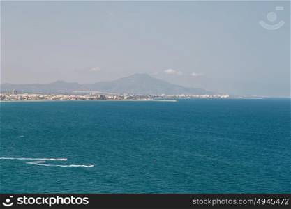 Mountains And Mediterranean Sea Aerial View In Spain