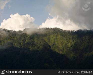 Mountains at Beratan Lake in Bali