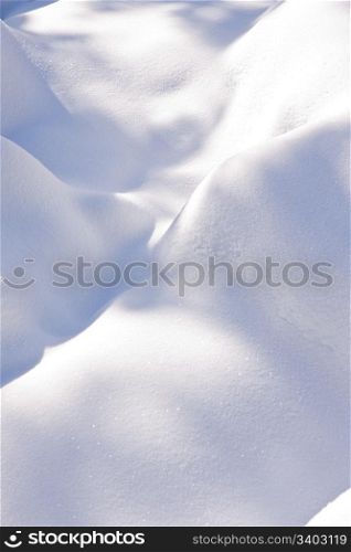 mountains covered with fresh powder snow