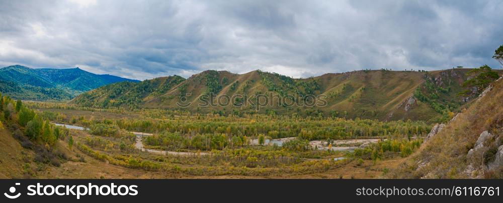 mountains in autumn day. mountains in beauty autumn day