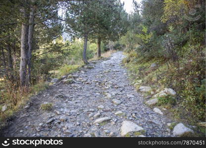 mountains in autumn in Andorra La Vella