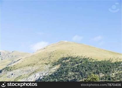 mountains in autumn in Andorra La Vella &#xD;