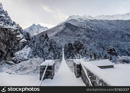 Mountains in Everest region, Himalaya, east Nepal