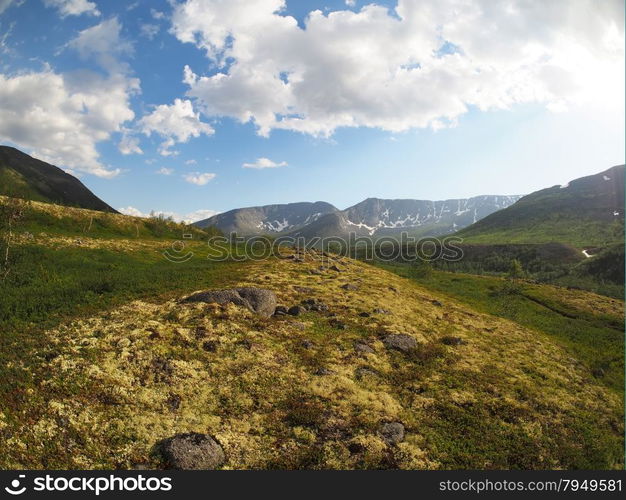 mountains in summer