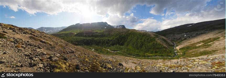 mountains in summer. Panorama