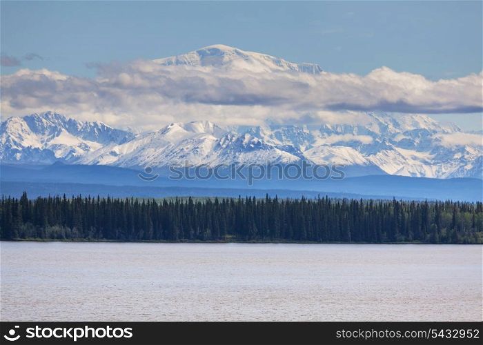 Mountains in Wrangell-St. Elias National Park, Alaska